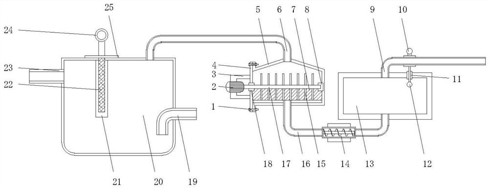 Offshore oilfield oil-based drilling waste recycling and thermal separation device