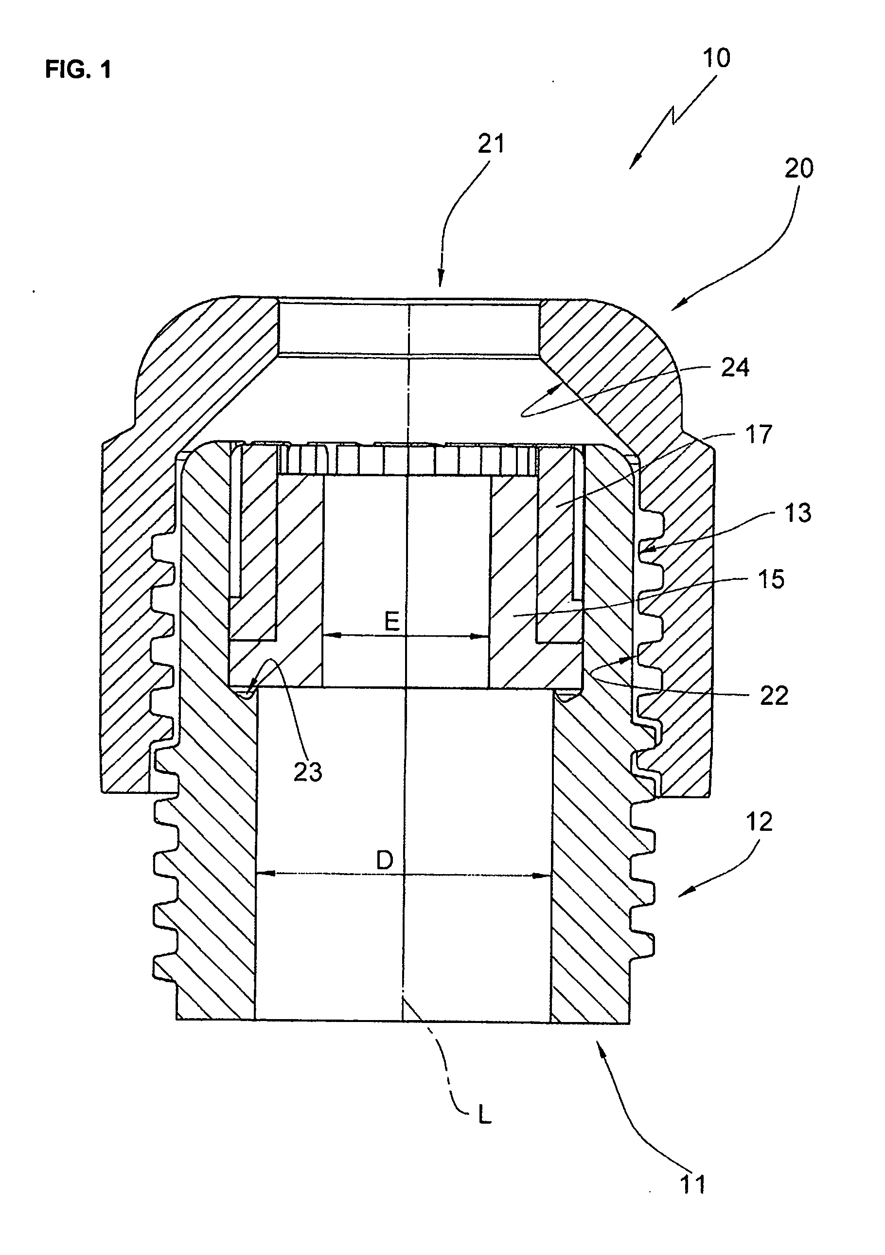 Device for fixating cables with pull relief