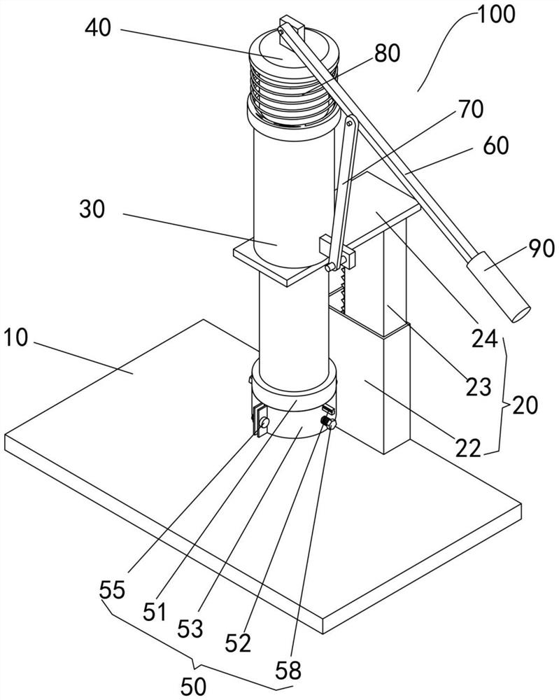 Manual stamping device