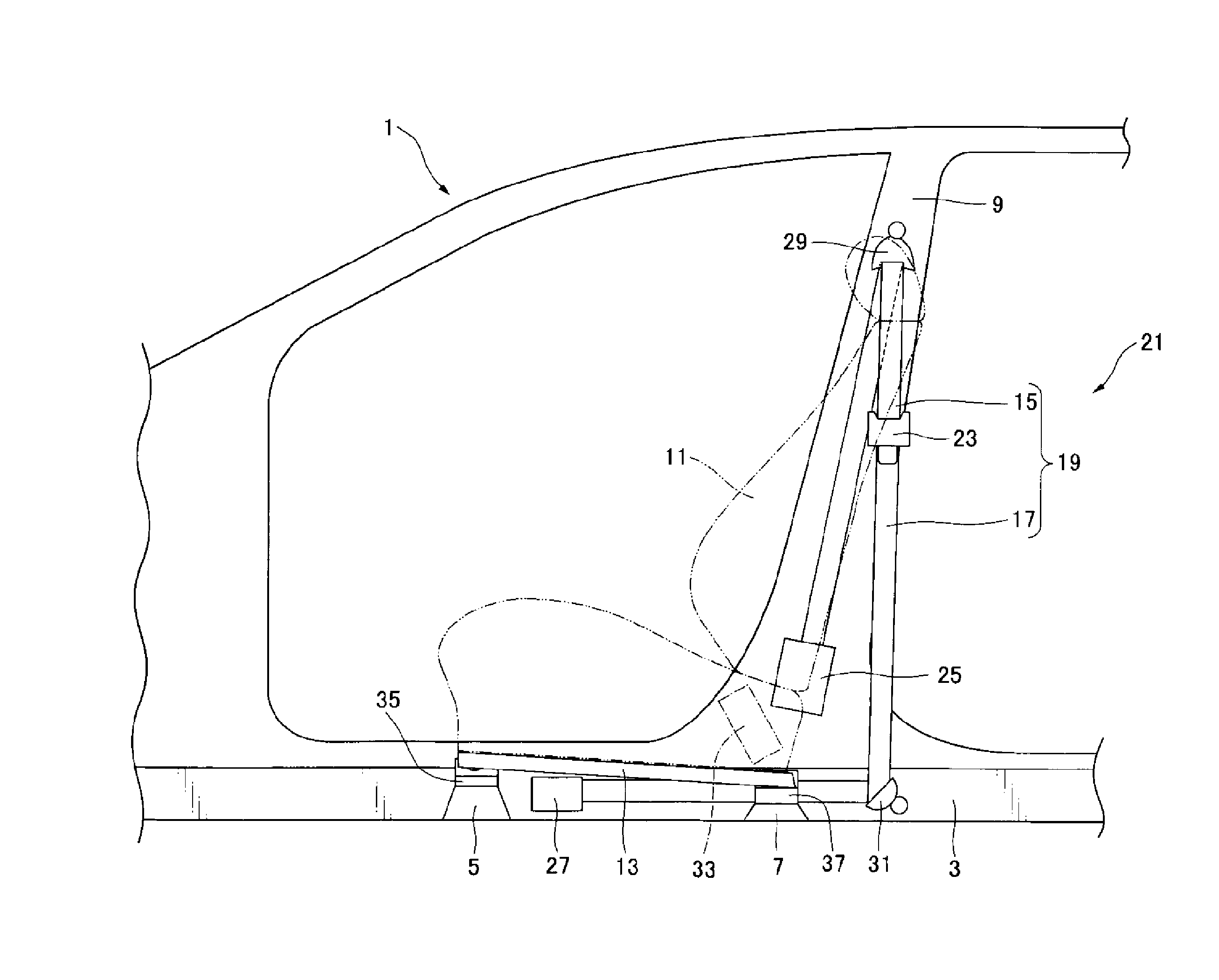 Seatbelt device and method for assembling the same