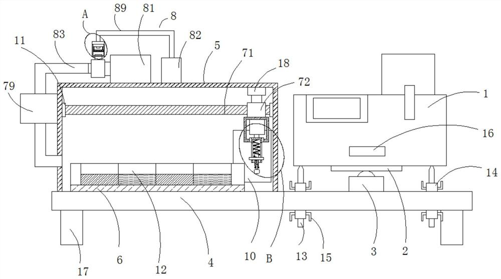 Pure titanium casting machine with positioning function for false tooth machining