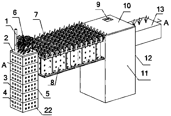 A building drainage ecological treatment system