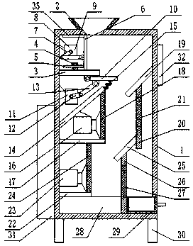 Rice dust removal device