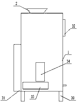 Rice dust removal device