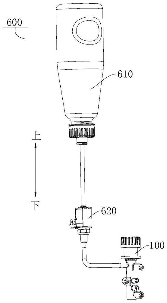 Waterway switching device, waterway system of vacuum cleaner and vacuum cleaner