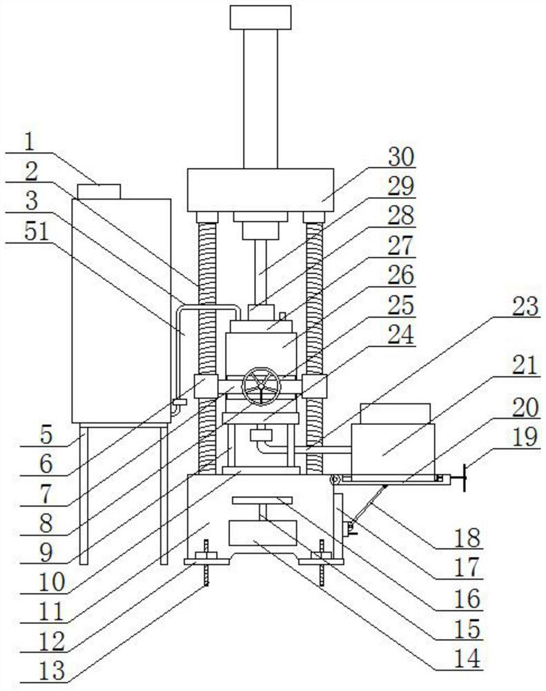 A water and sand inrush test system and monitoring method