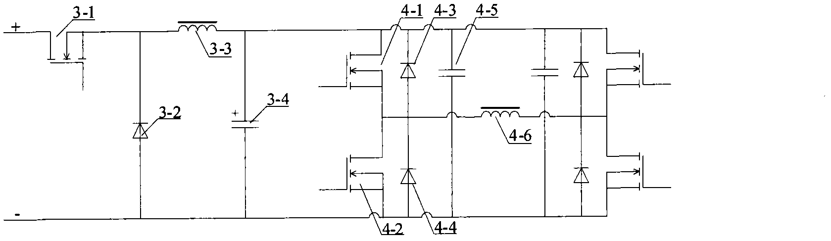 Digital high-frequency and high-voltage power supply device of electron beam welding machine and control method thereof