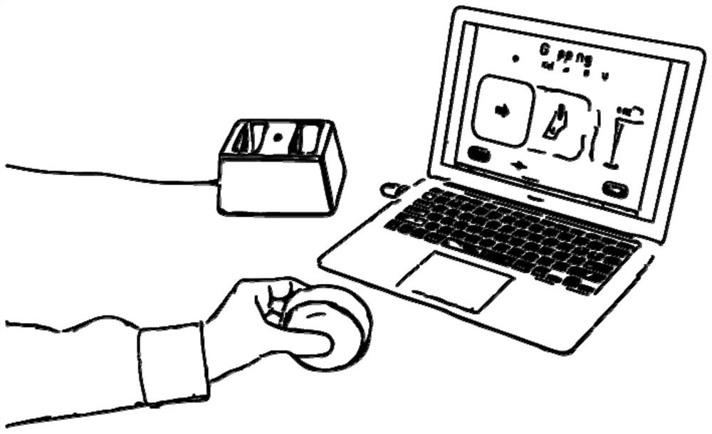 Cognition and upper limb comprehensive training device based on directional movement