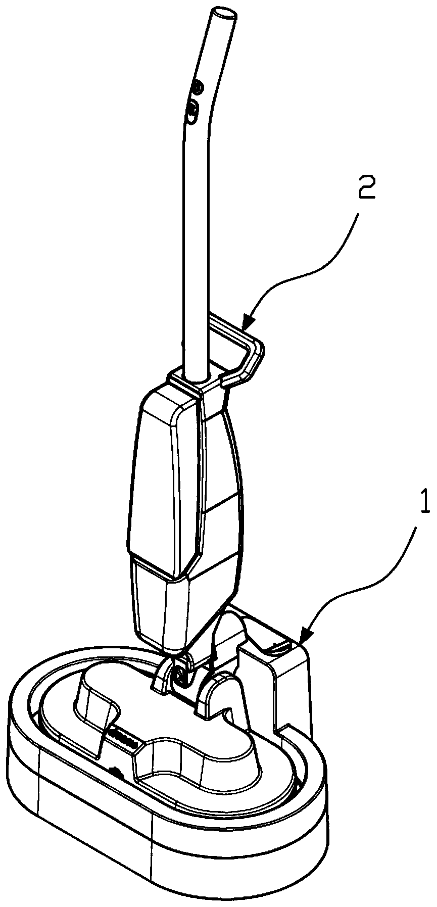 Cleaning dock capable of supplementing water to floor mopping machine