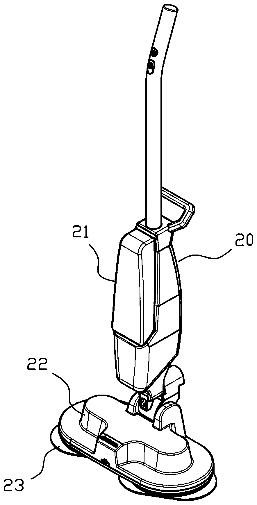 Cleaning dock capable of supplementing water to floor mopping machine