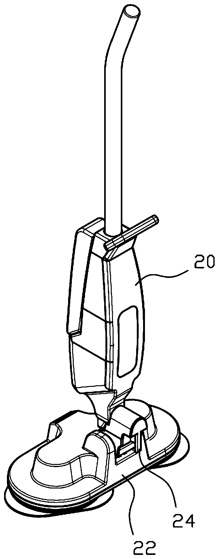 Cleaning dock capable of supplementing water to floor mopping machine