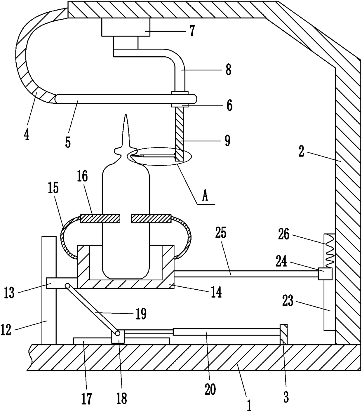 Assistant device for opening ampoule bottle