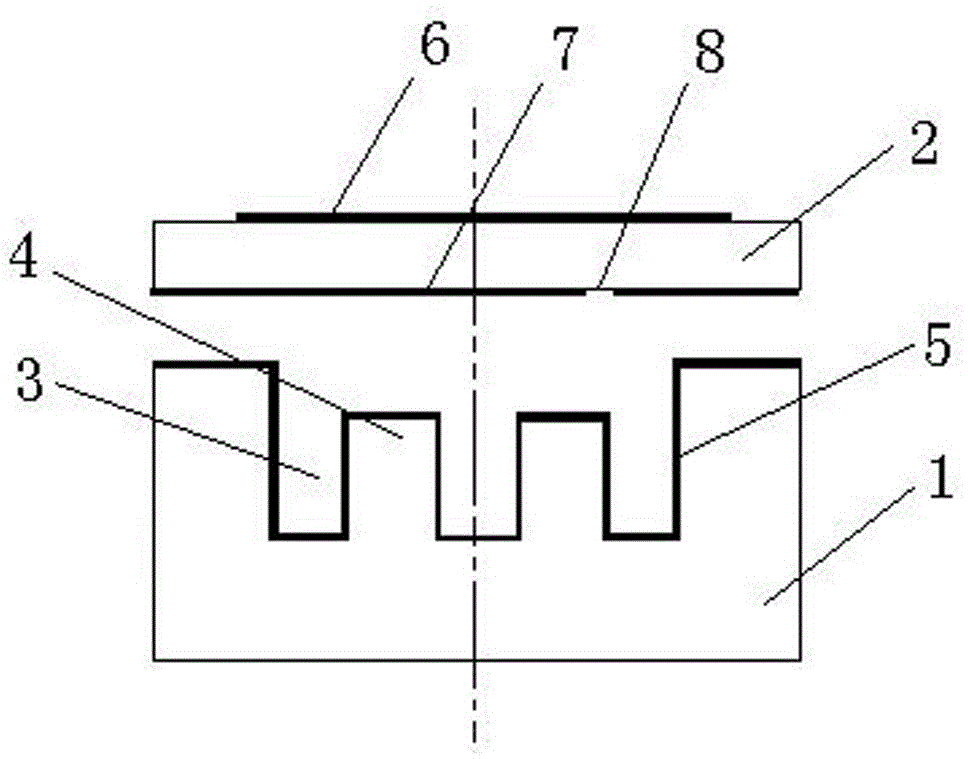 A passive high-temperature voltage sensor utilizing the microwave scattering principle, and a preparation method thereof