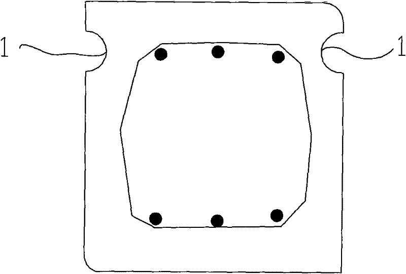 Preparation method for preformed hole split pouring fender pile