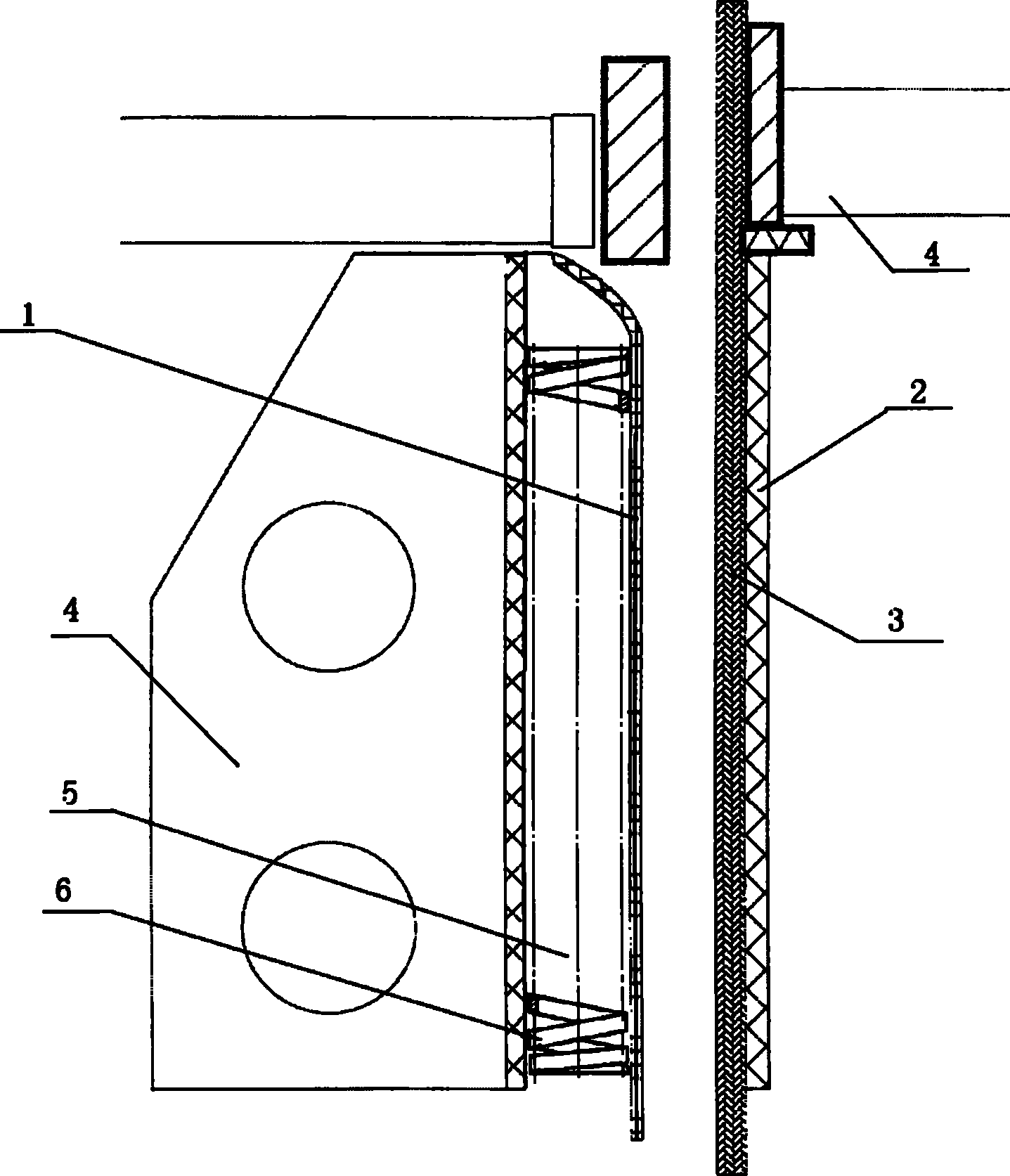 Elastic electrode in ionic membrane electrolytic bath