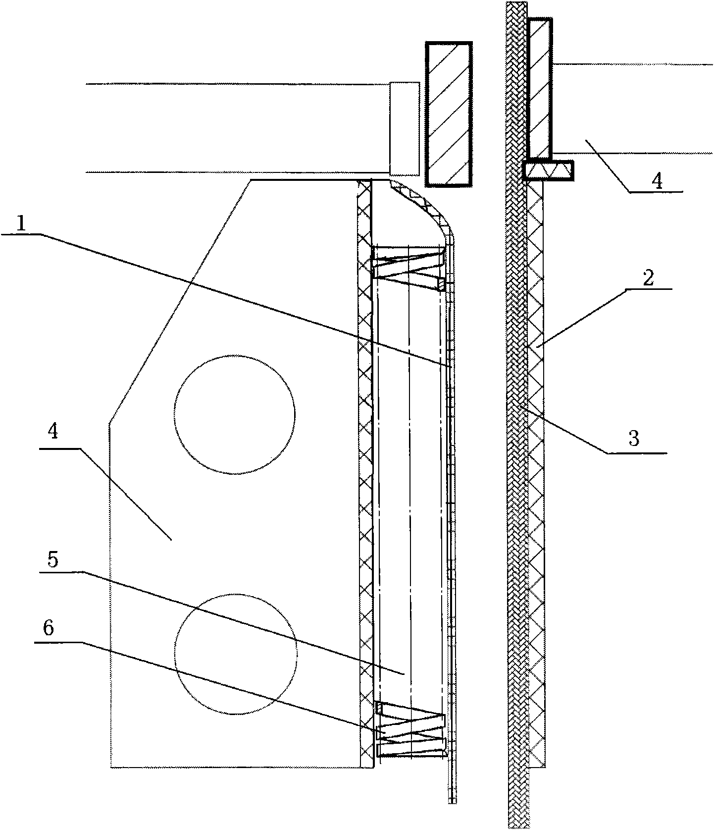 Elastic electrode in ionic membrane electrolytic bath