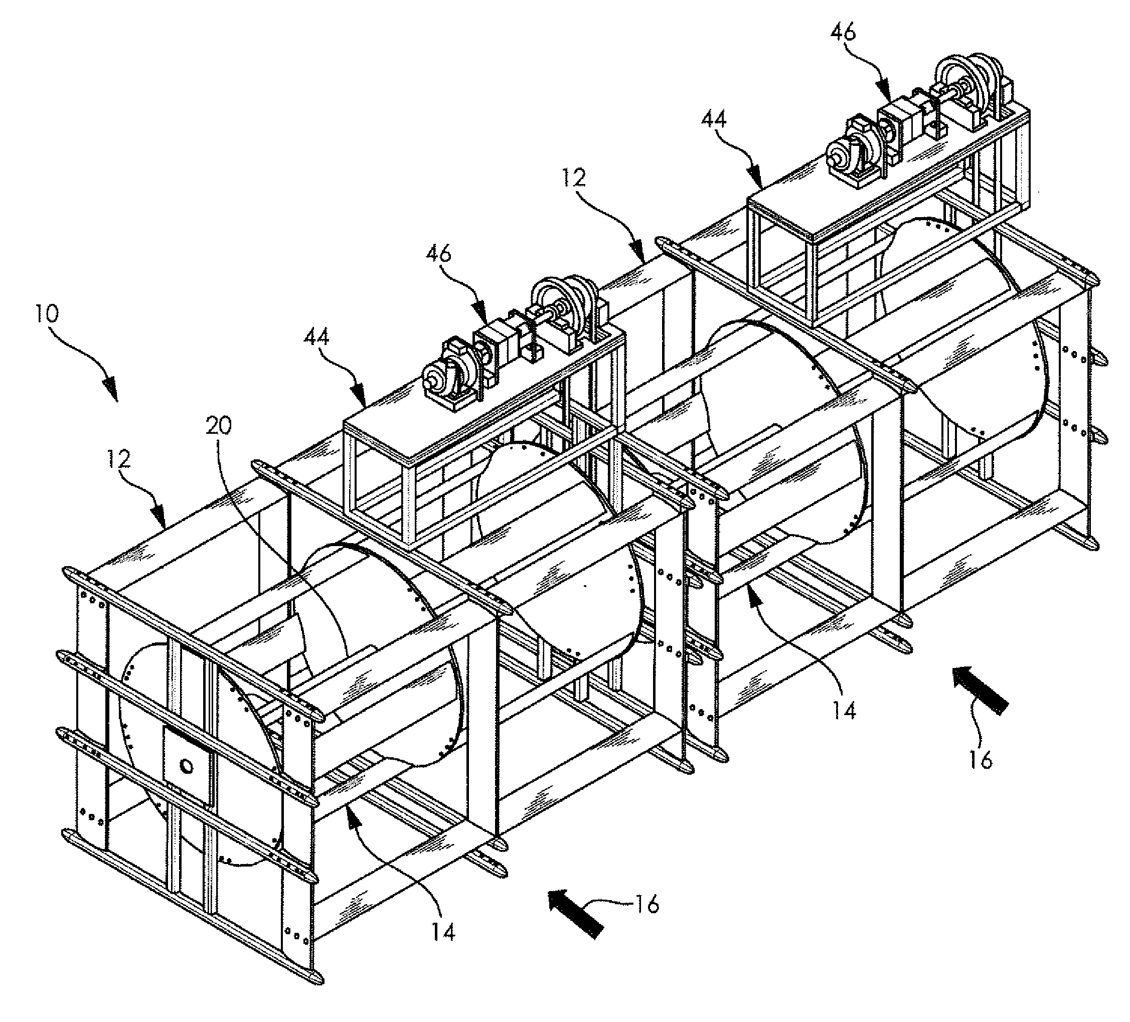 Horizontal-axis hydrokinetic water turbine system