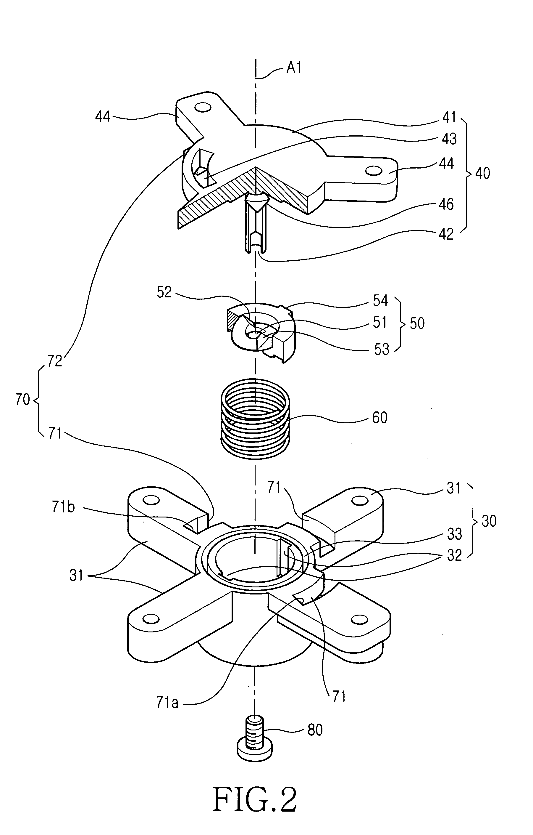 Swing hinge device of portable terminal