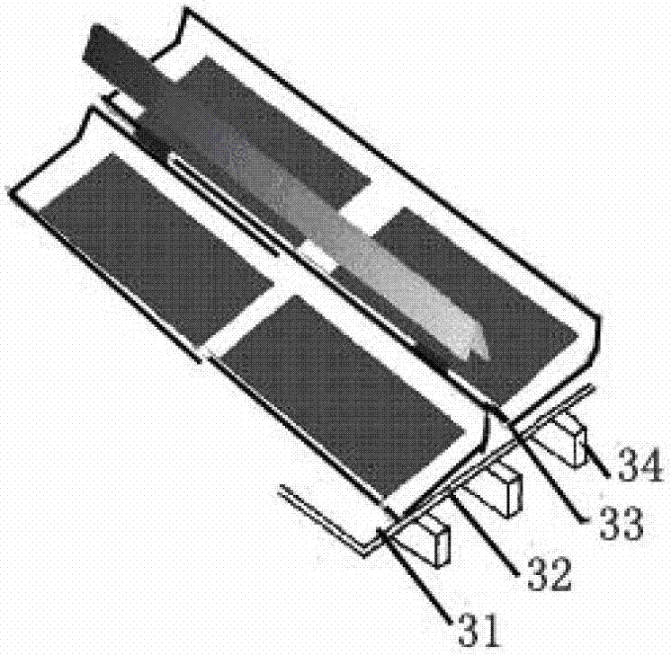 Chain-plate solar power generation waterproof integrated board system and preparation method thereof