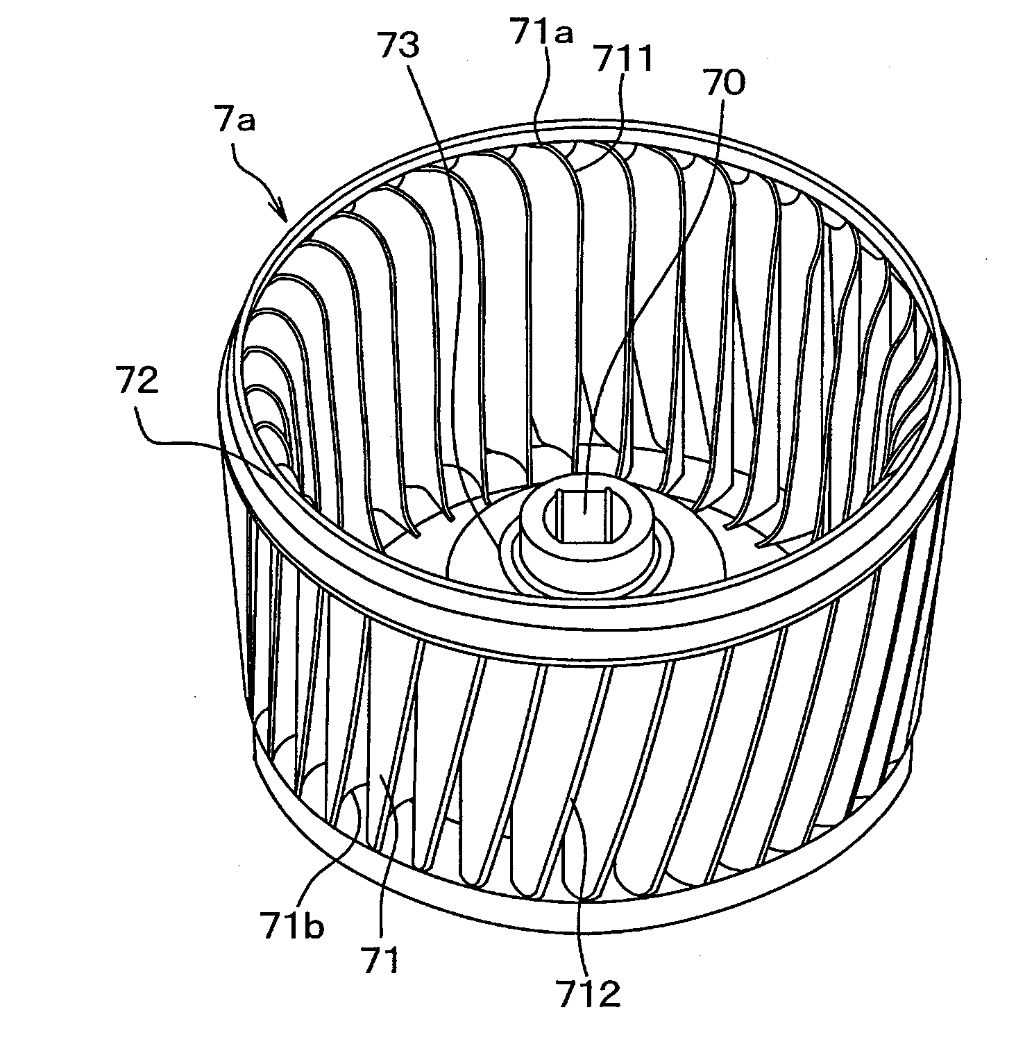 Centrifugal multi-blade blower