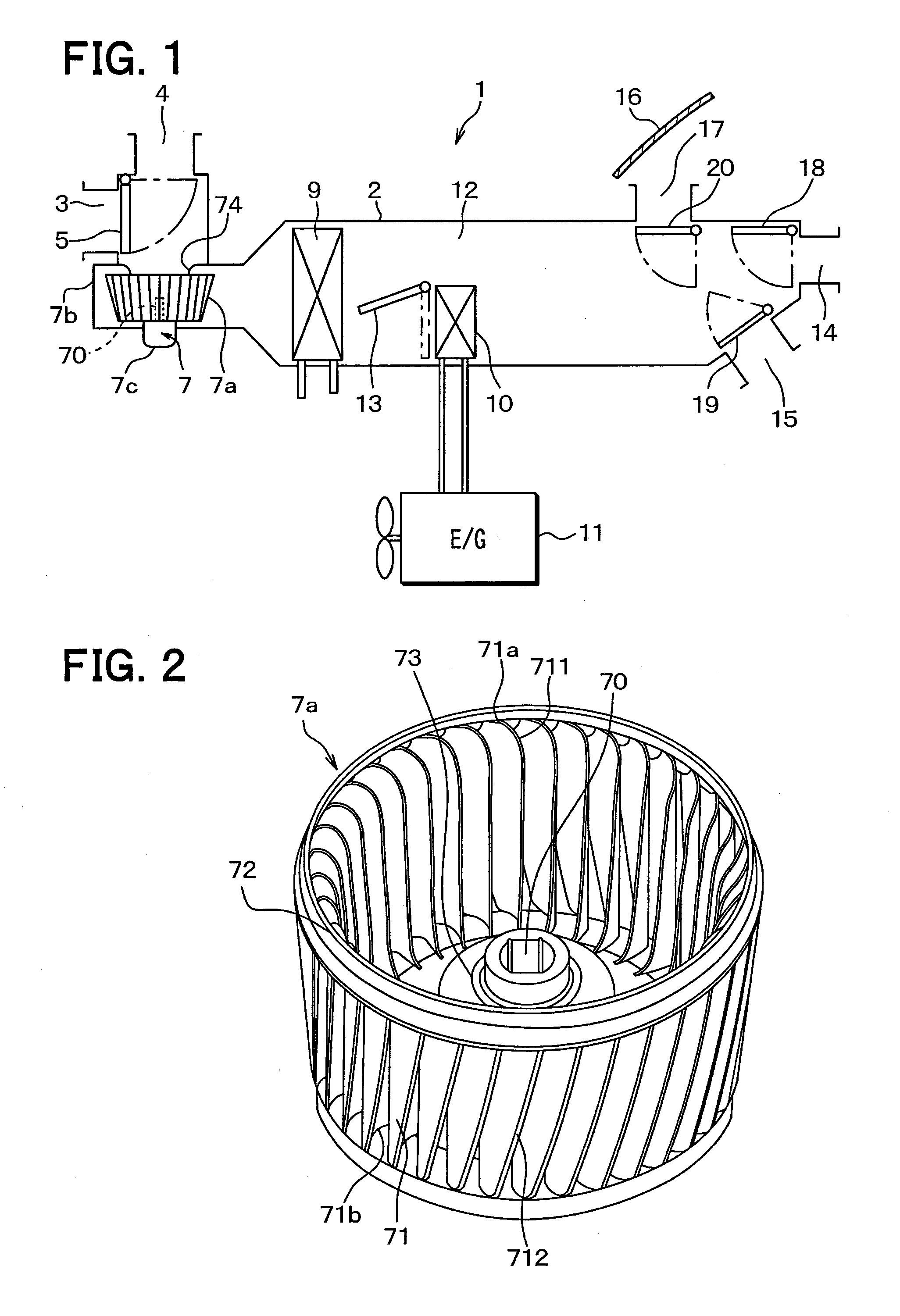 Centrifugal multi-blade blower