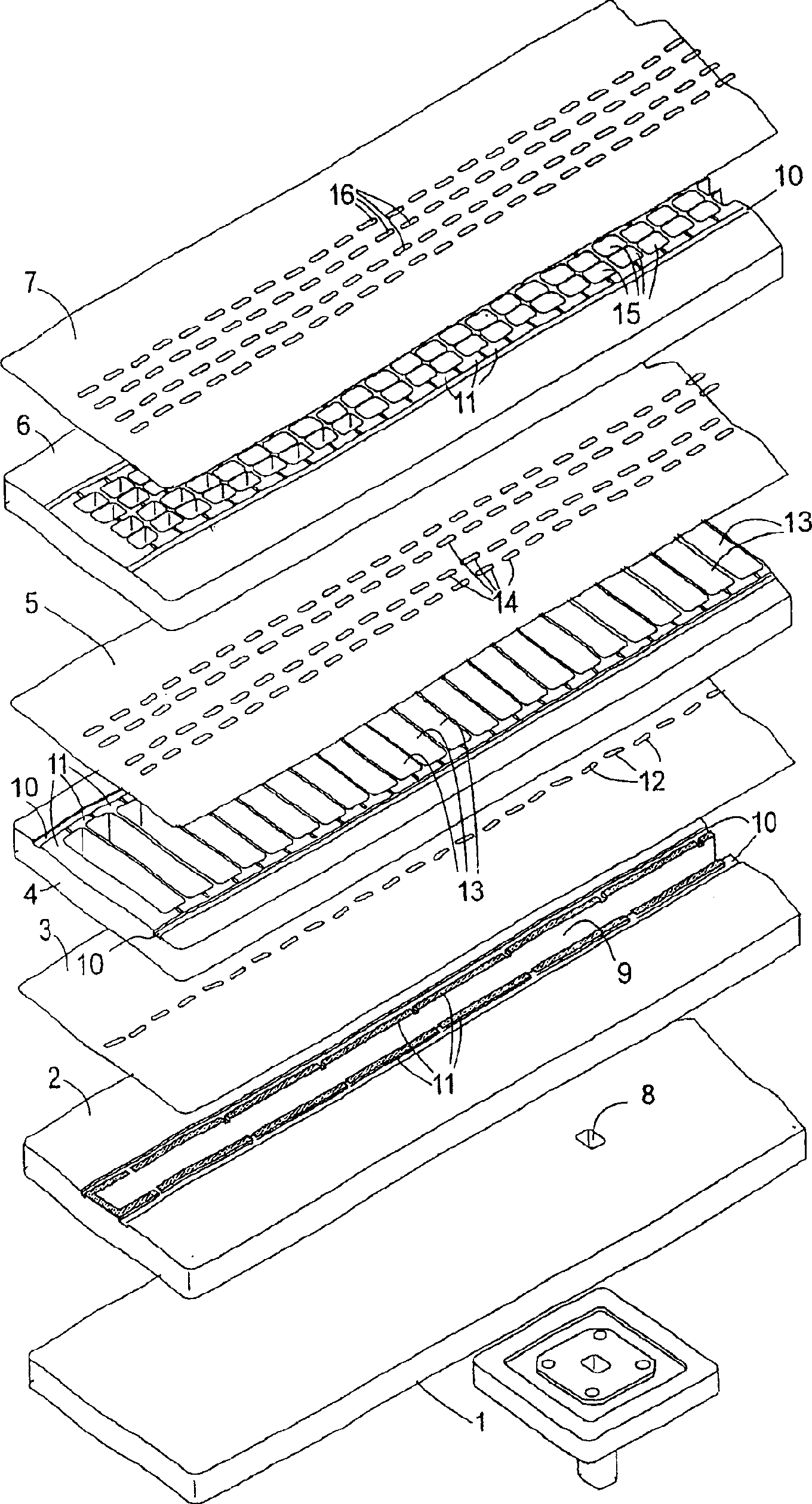 Hollow waveguide sector antenna