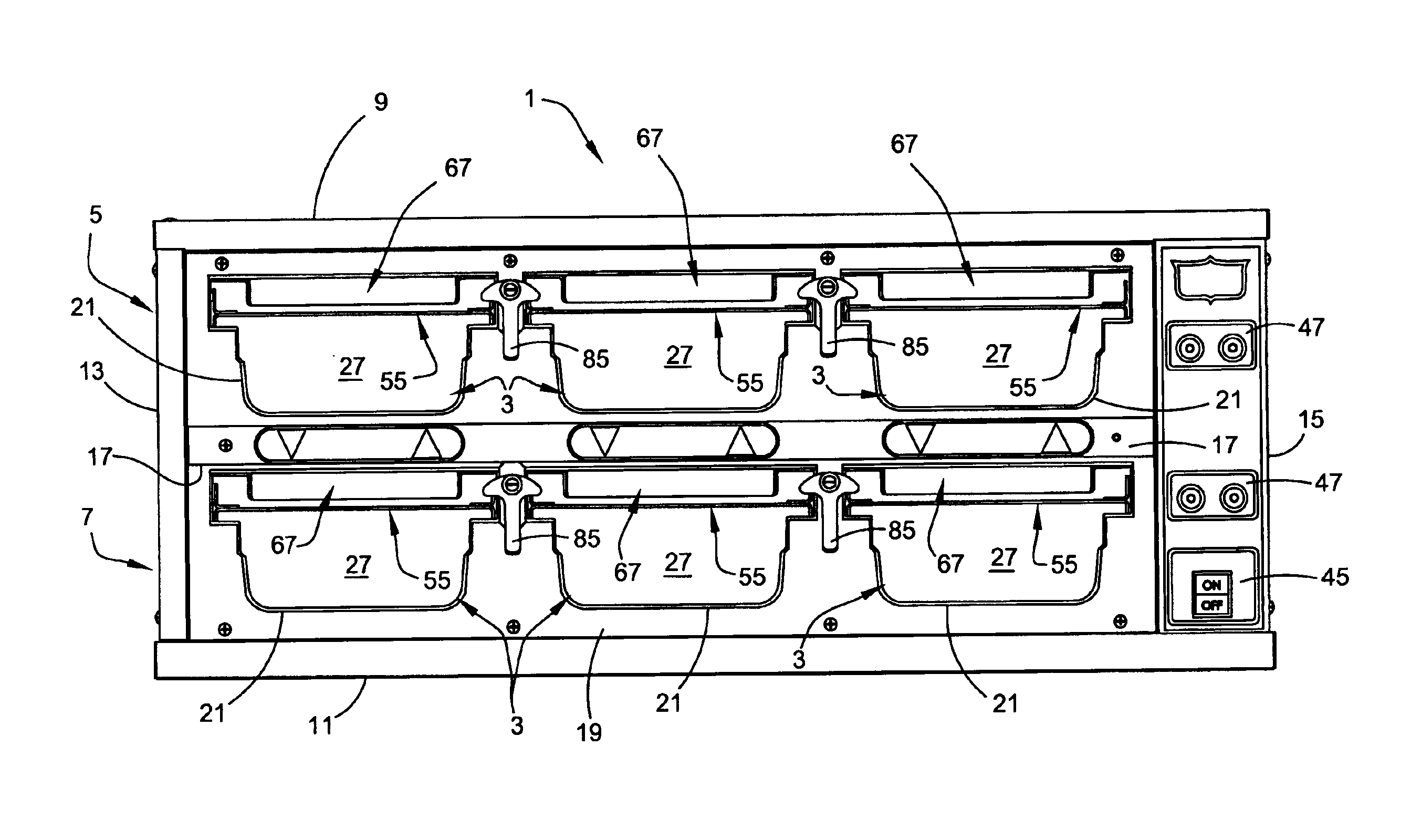 Food warming apparatus and method