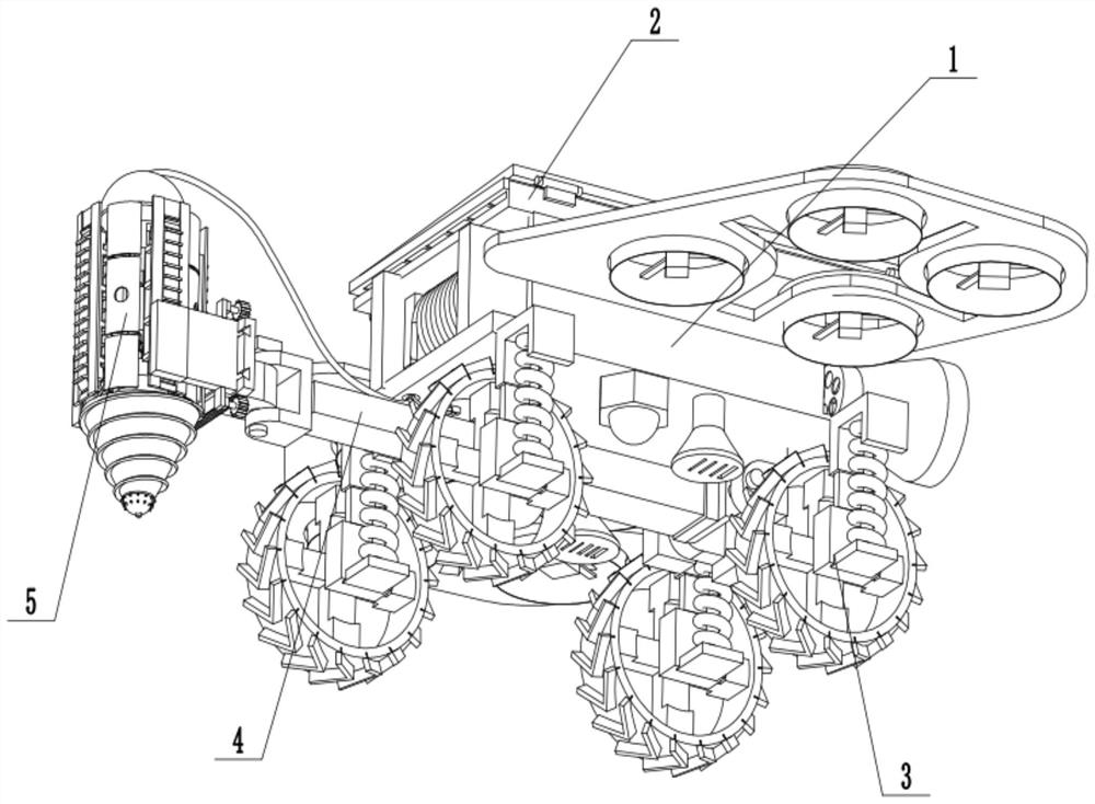 A goaf subsidence alarm device