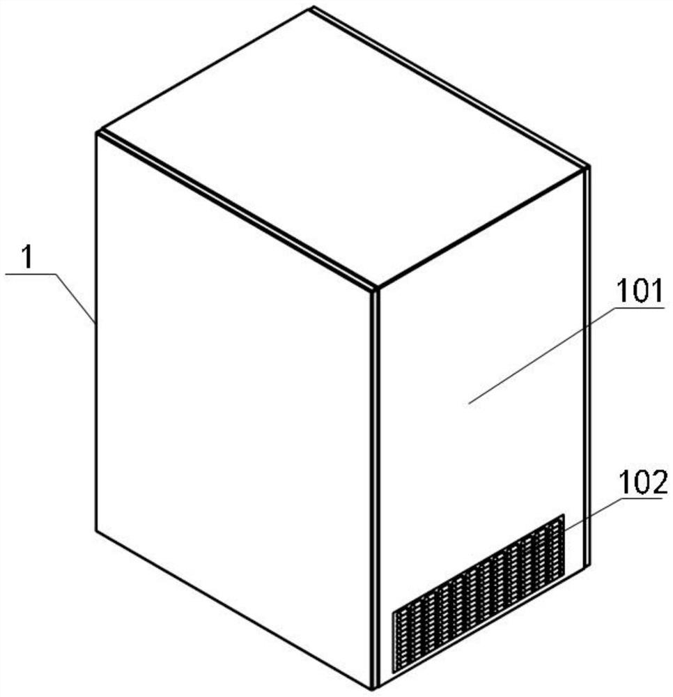 Air cooling fuel cell power generation device