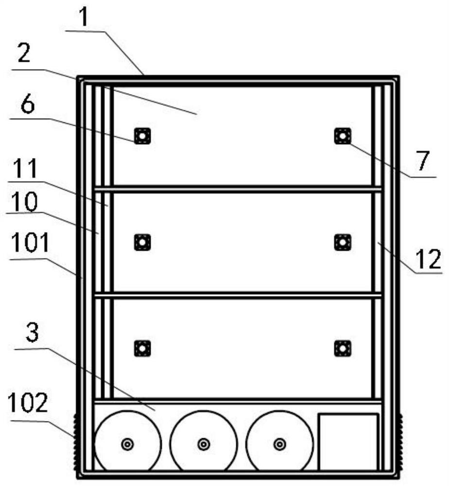 Air cooling fuel cell power generation device