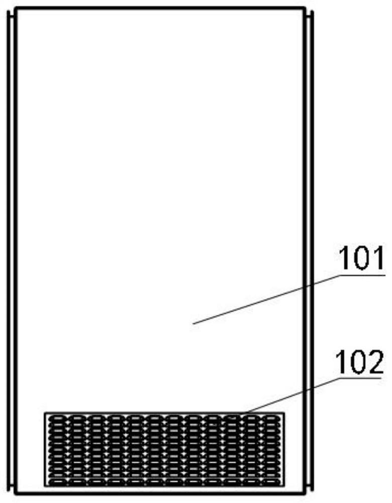 Air cooling fuel cell power generation device