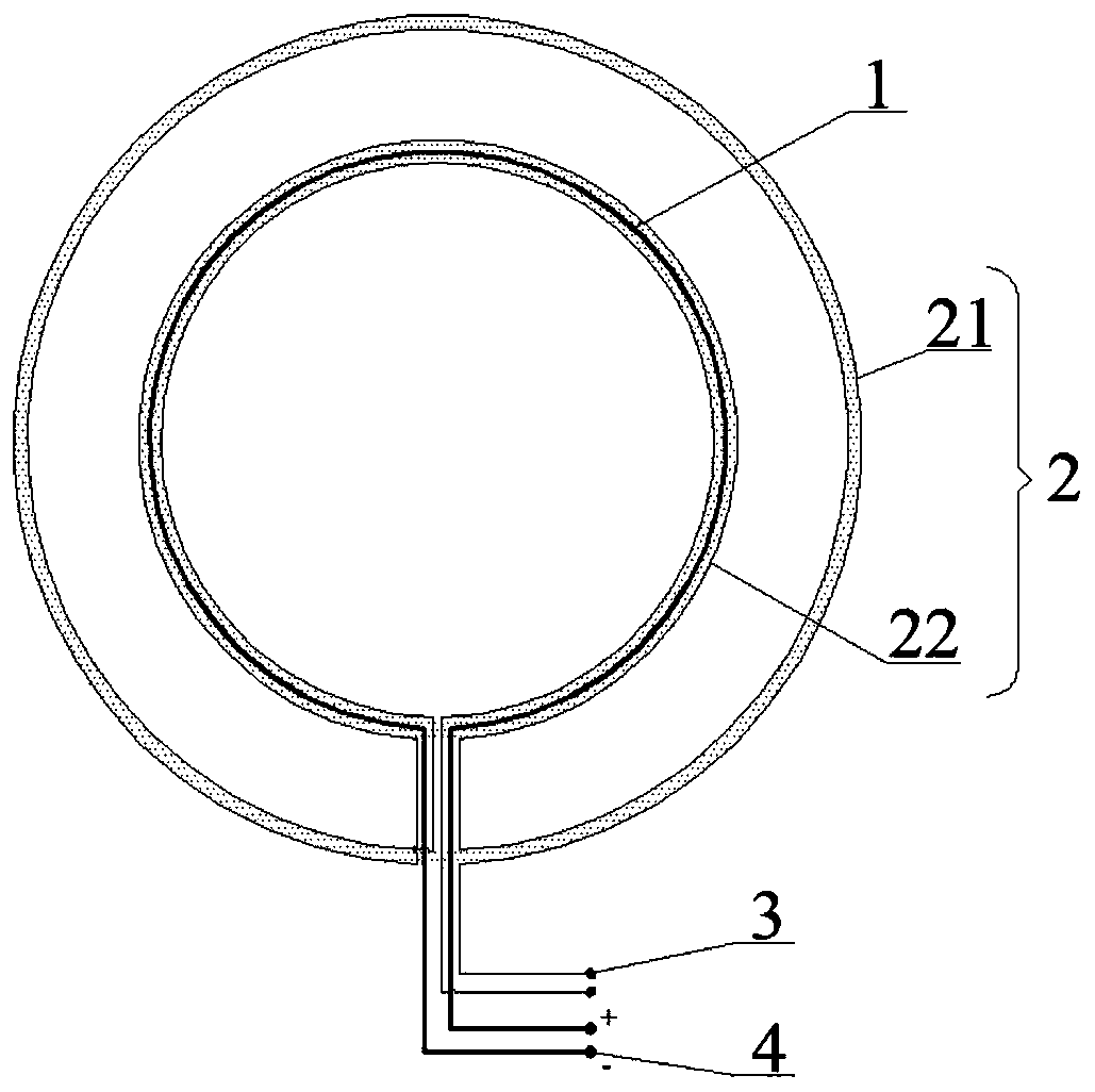 Zero-magnetic-flux shallow transient electromagnetic test coil and test method thereof