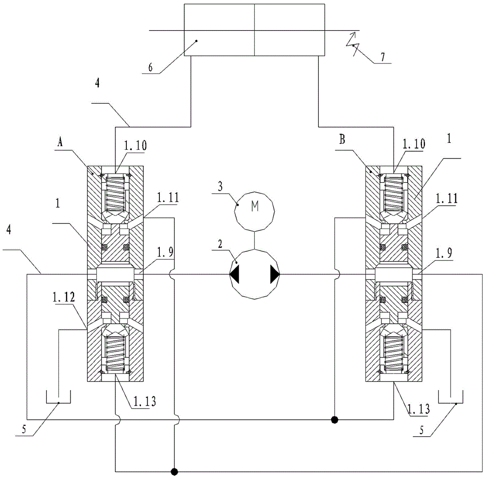 Flow rate pairing valve and electrohydraulic actuating mechanism adopting same