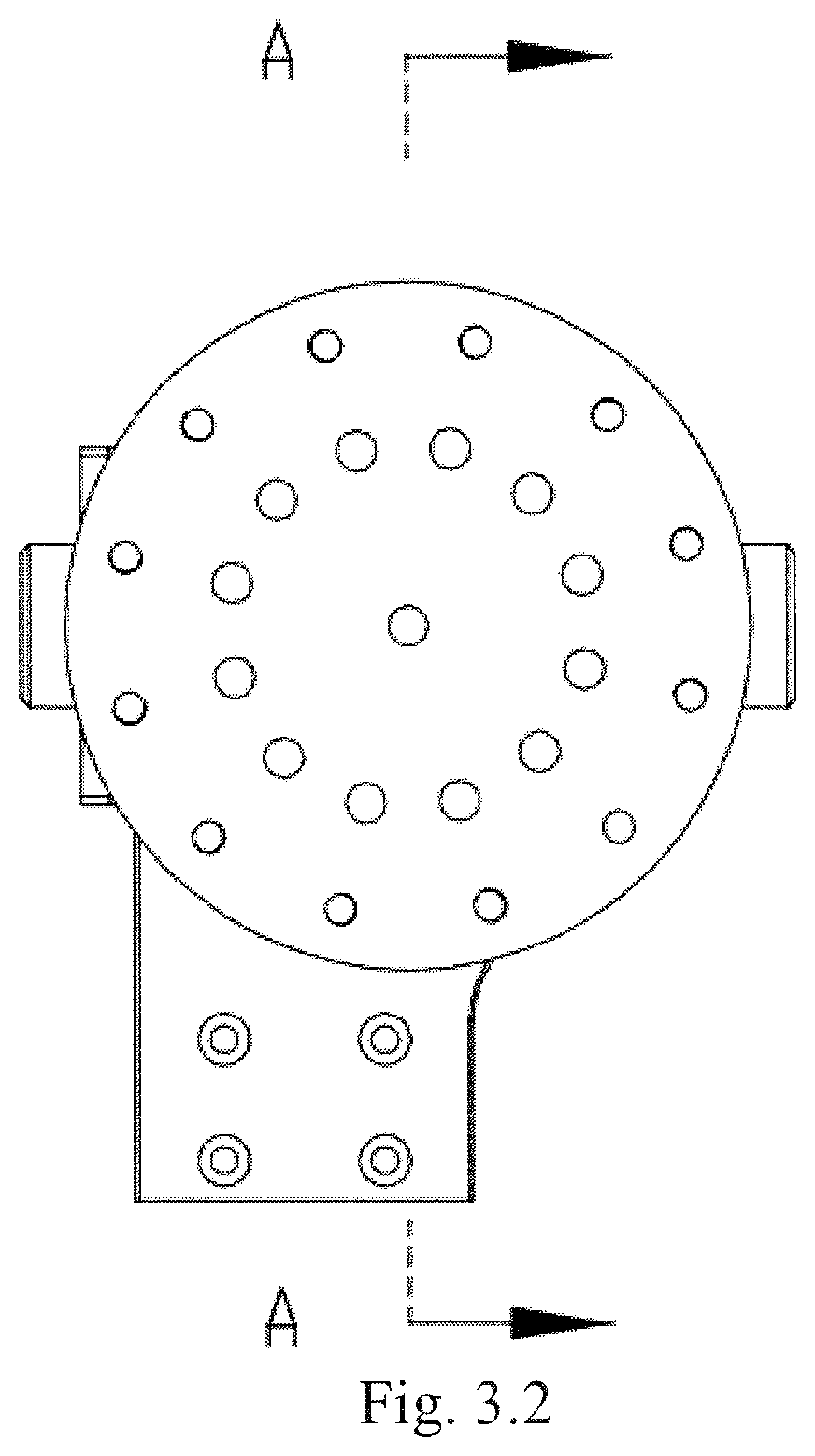 Leg power system structure of electrically driven four-legged robot