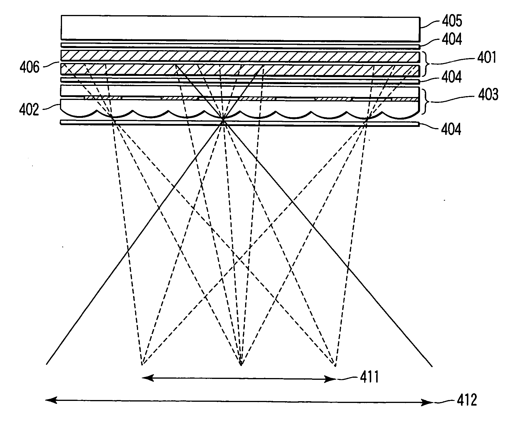 Apparatus displaying three-dimensional image