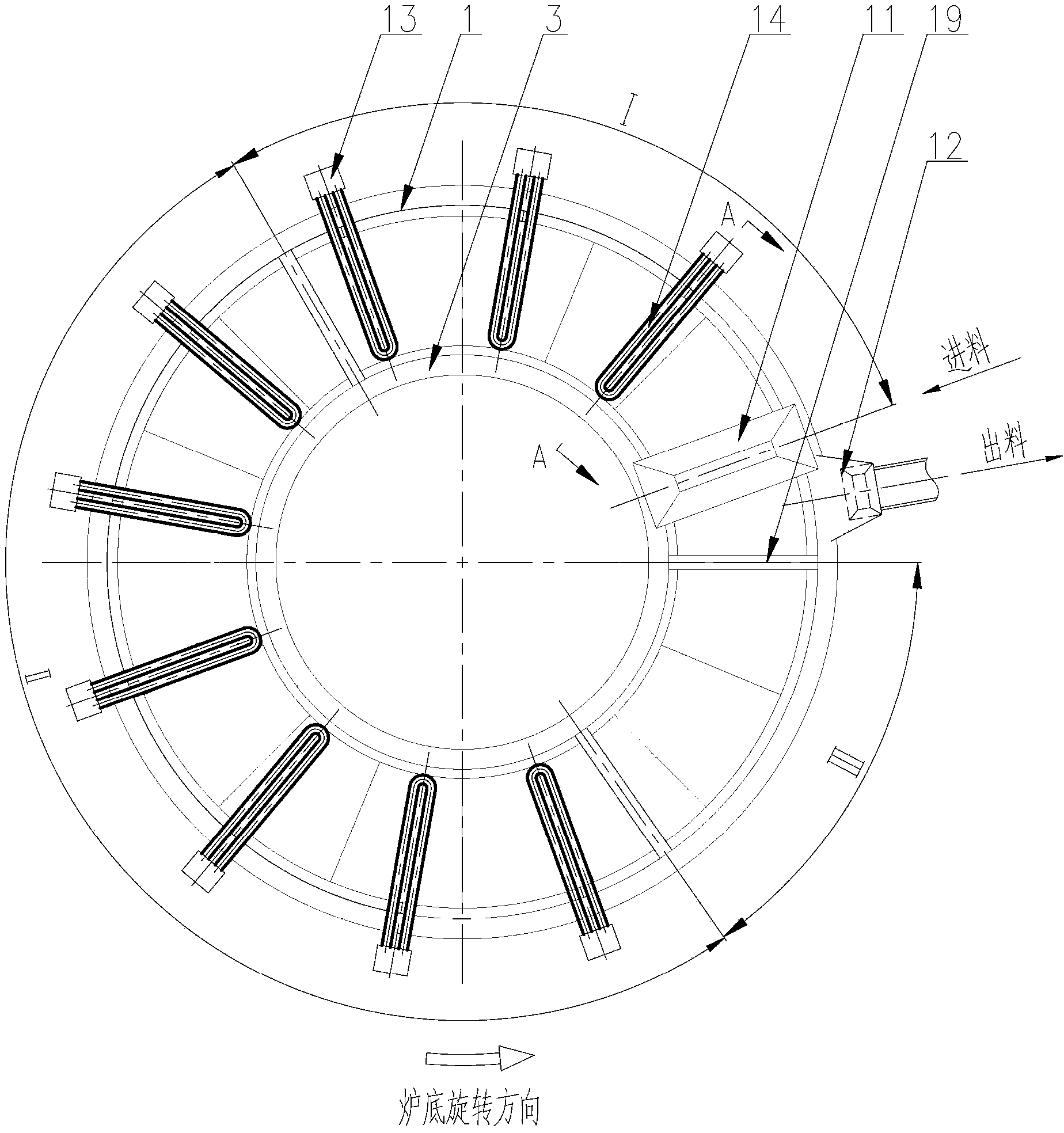 Airtight-ring-type heating furnace insulating from air