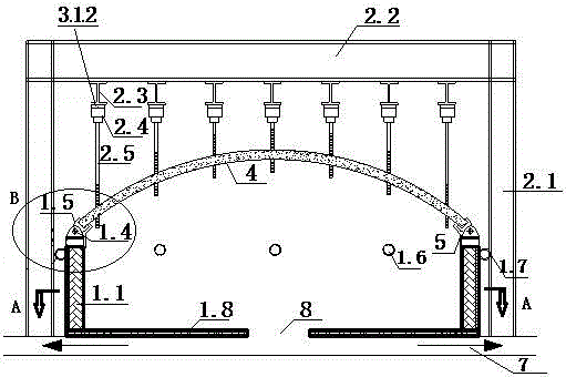 Reinforced concrete shell fire resistance testing system