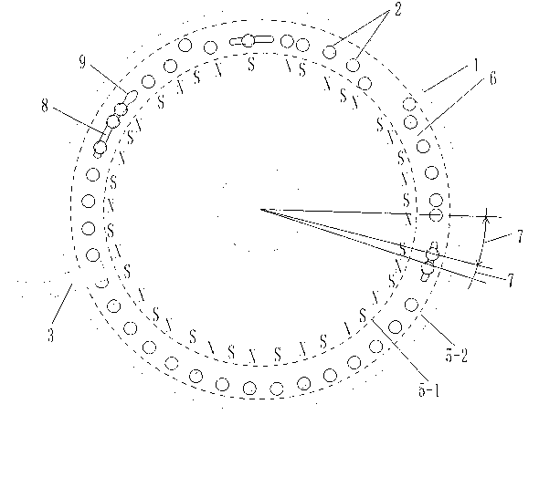 Sensor with a plurality of magnet blocks adjustable in position in shell