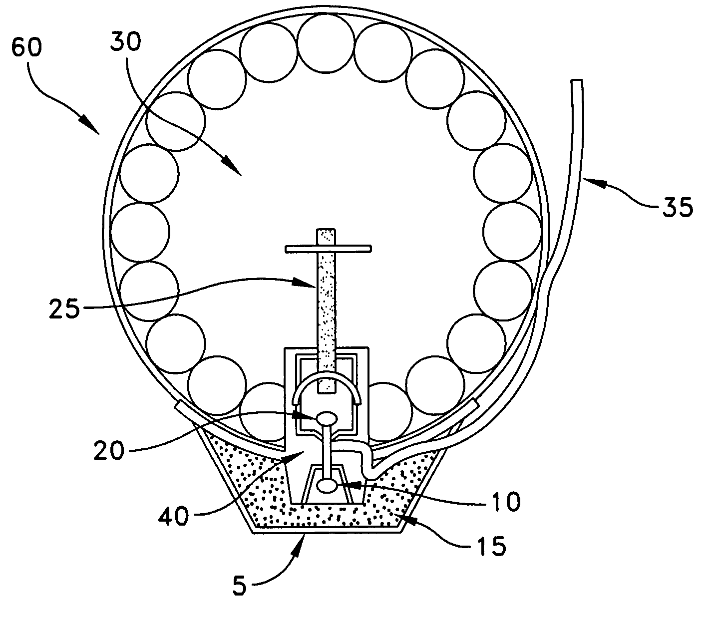 Electric match assembly with isolated lift and burst function for a pyrotechnic device