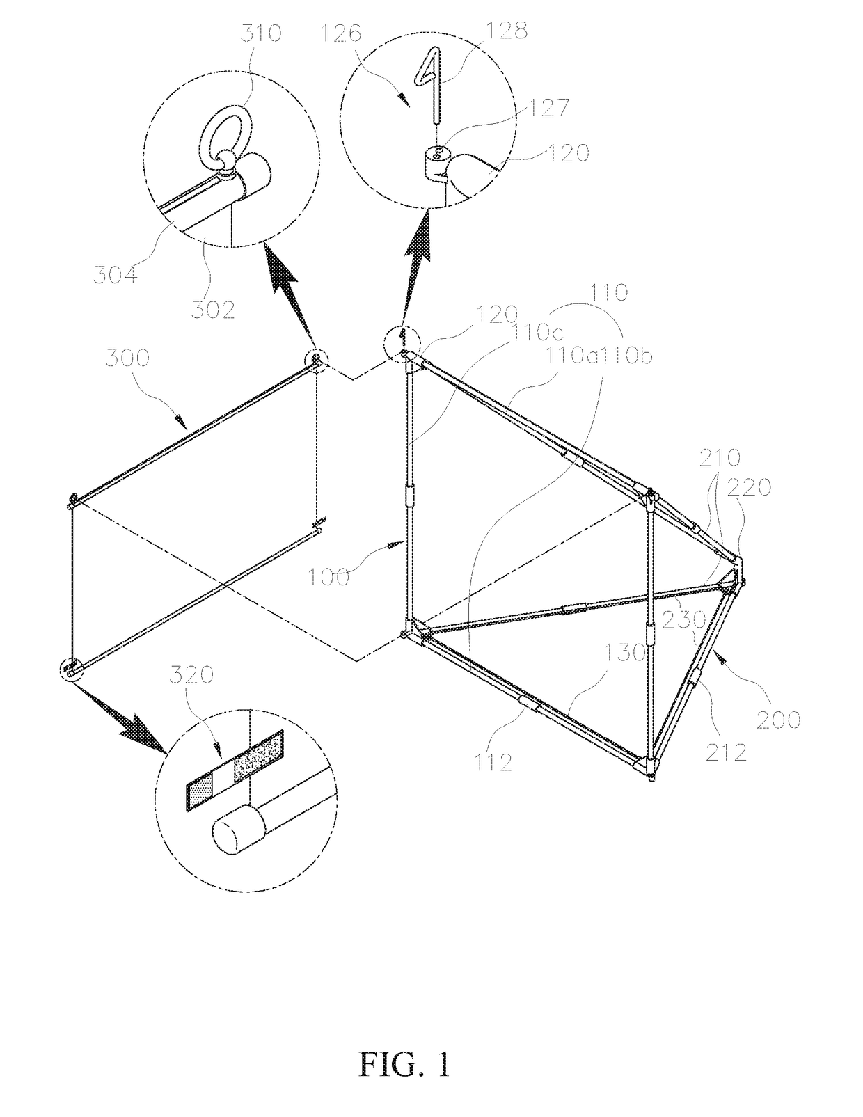 Portable screen for setting up outdoors to display images