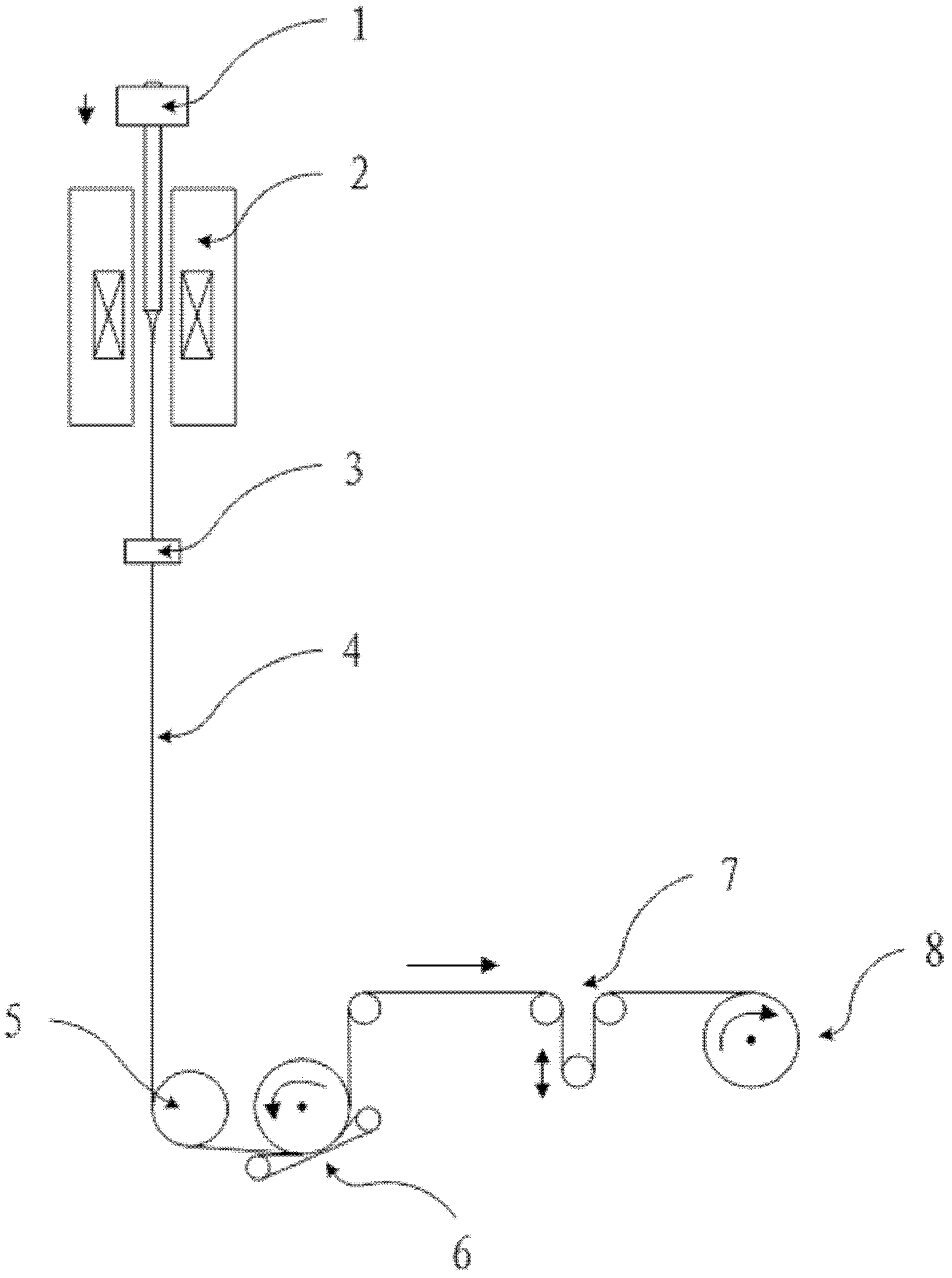 Method for continuously preparing fiber gratings on line