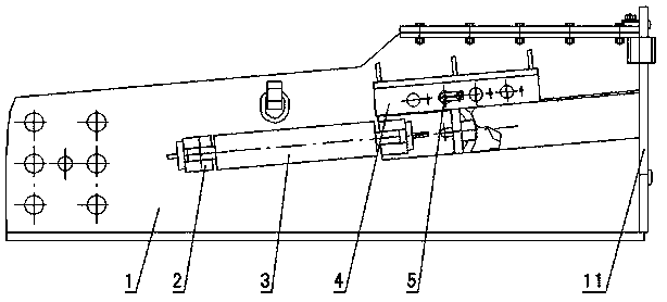 Telescopic simple tail of scraper conveyer and scraper conveyer