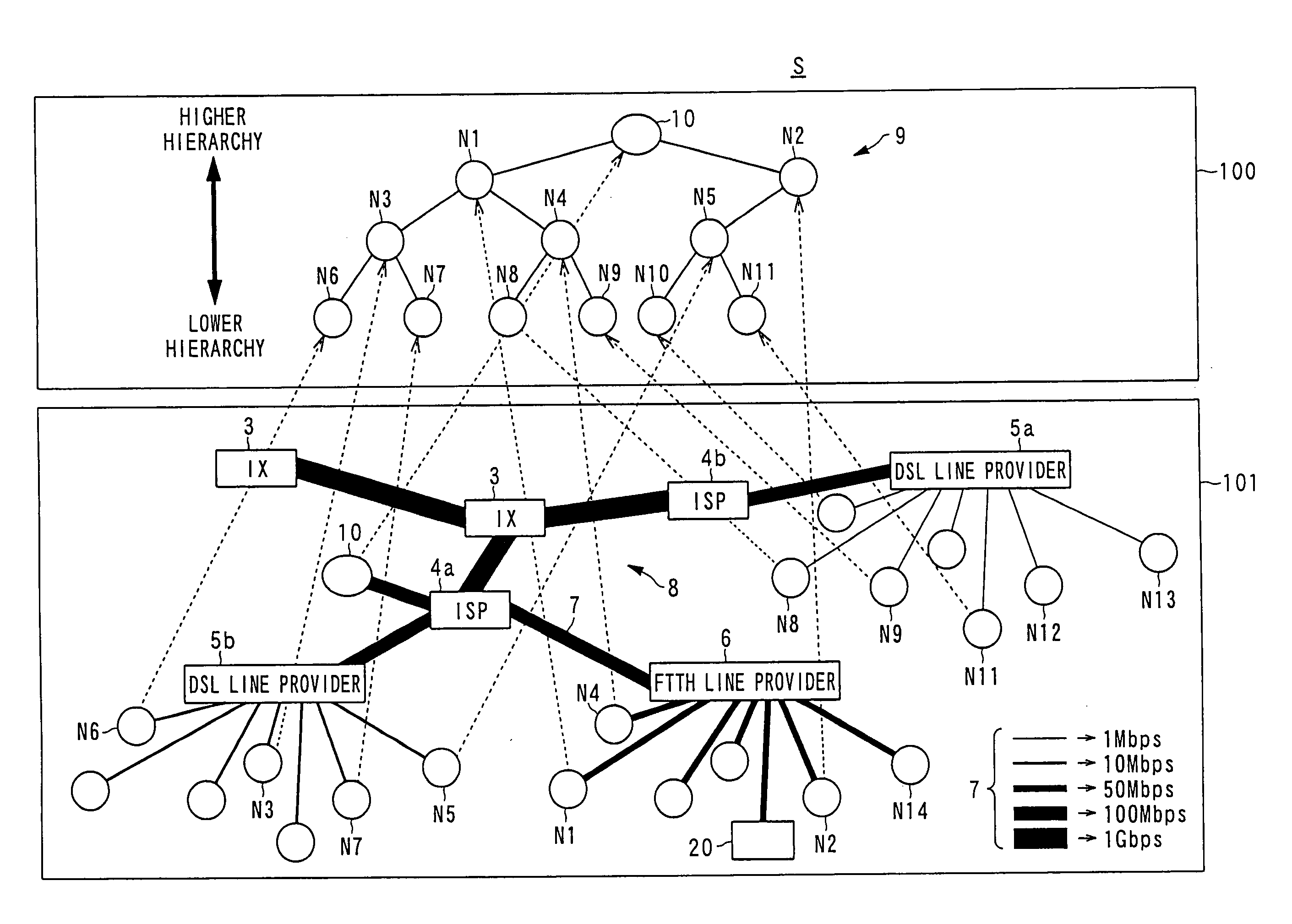 Tree-type broadcast system, reconnection process method, node device, node process program, server device, and server process program