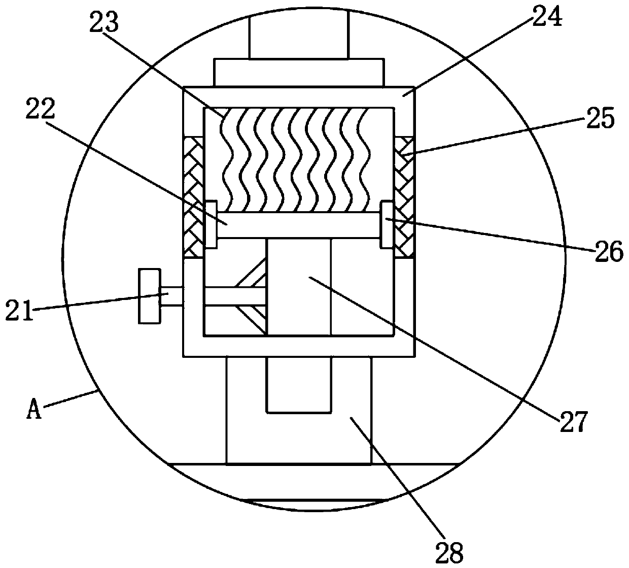 Cable tube type stranding device for hardware alternating current equipment processing