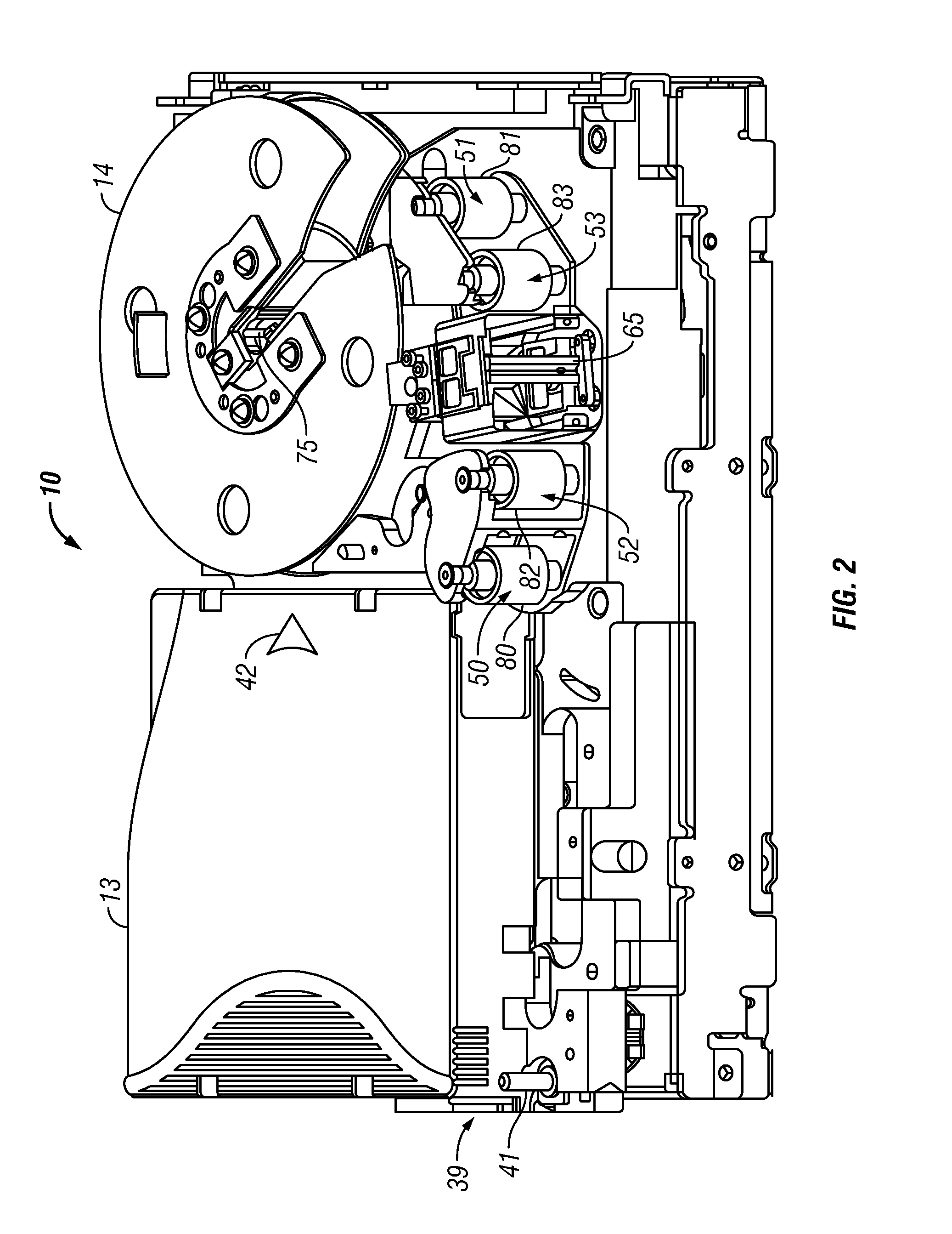 Positioning a coarse actuator of compound actuator tape servo system at midpoint of maximum peaks of lateral tape movement