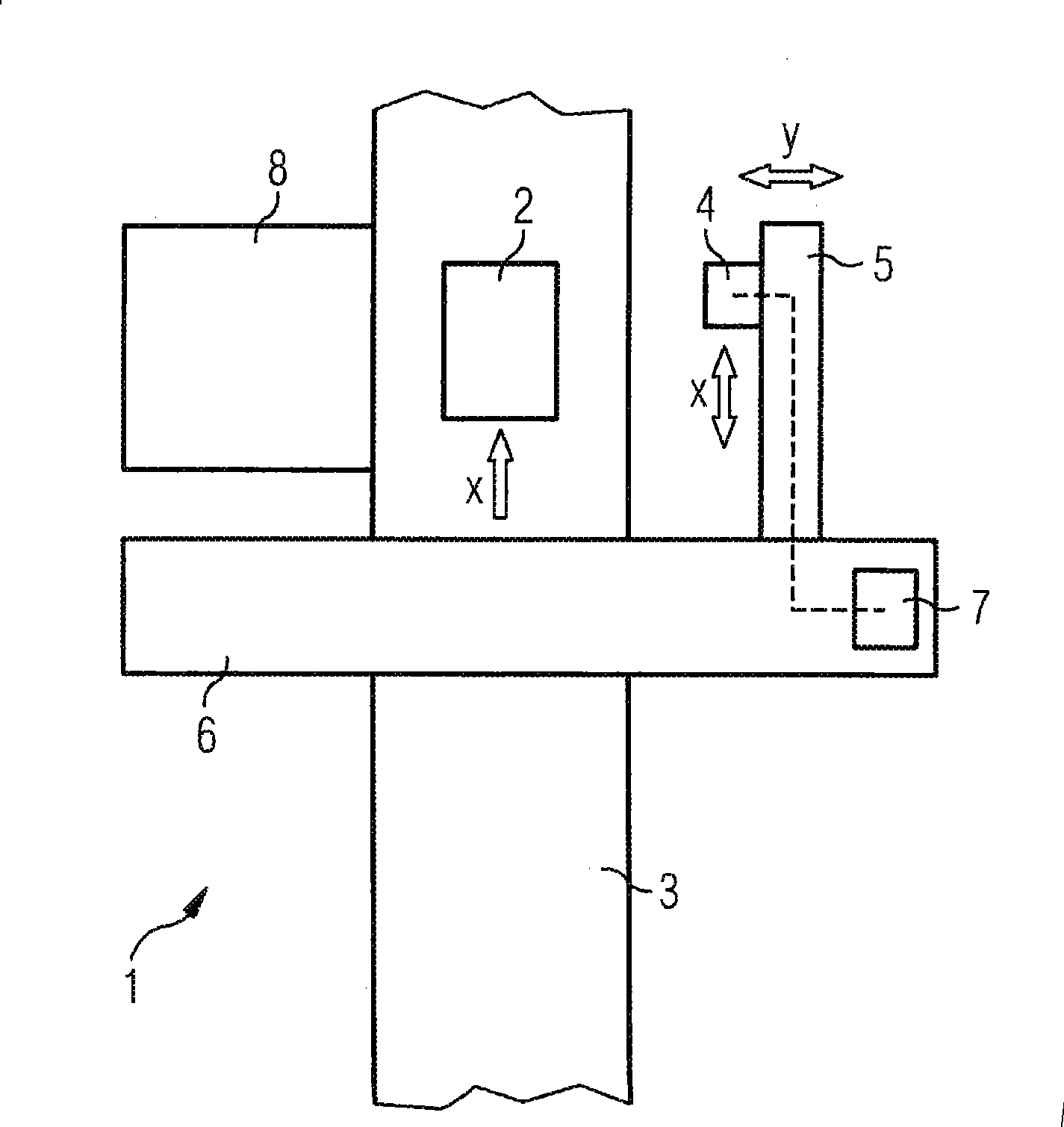 Placement head comprising a readjusting mechanism, and placement robot