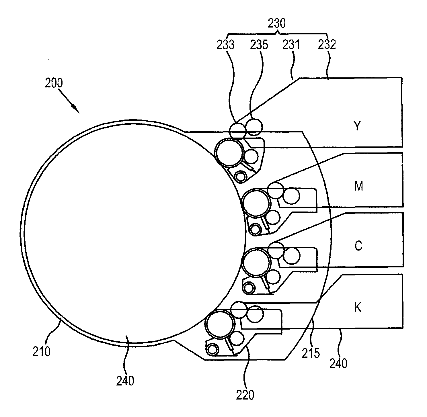 Developing-transferring module and image forming apparatus having the same