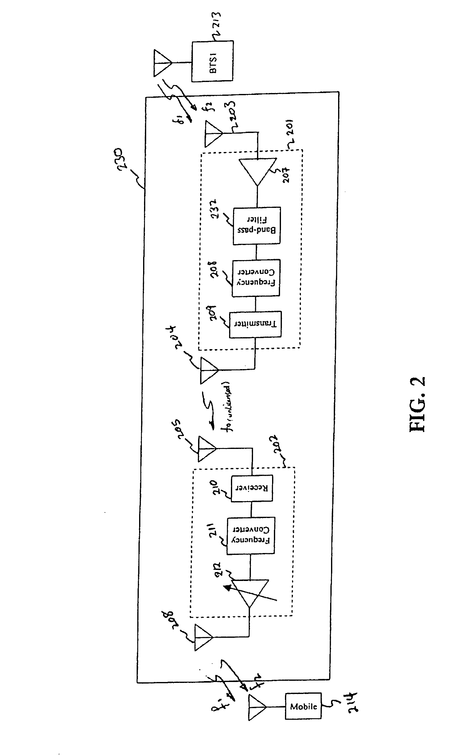 Short-range cellular booster