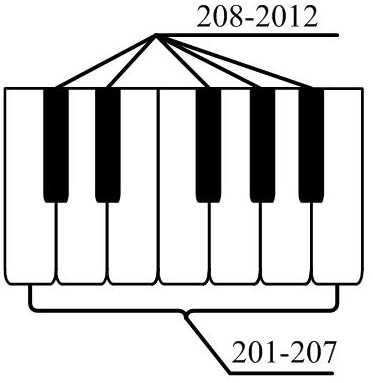 A digital keyboard musical instrument with acoustic interaction function and its realization method