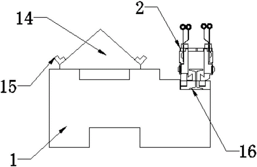 Antiskid Uz blocking base of computerized flat knitting machine